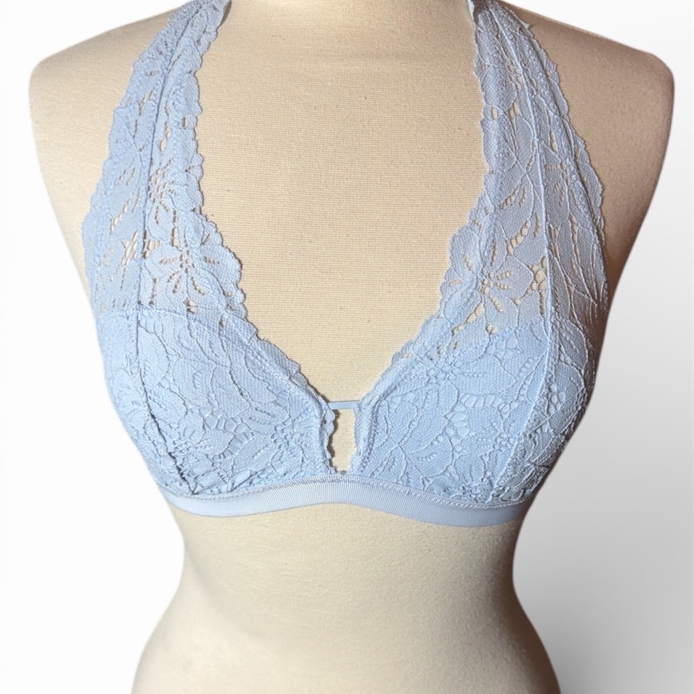 Aerie Soft Blue Lace Bra